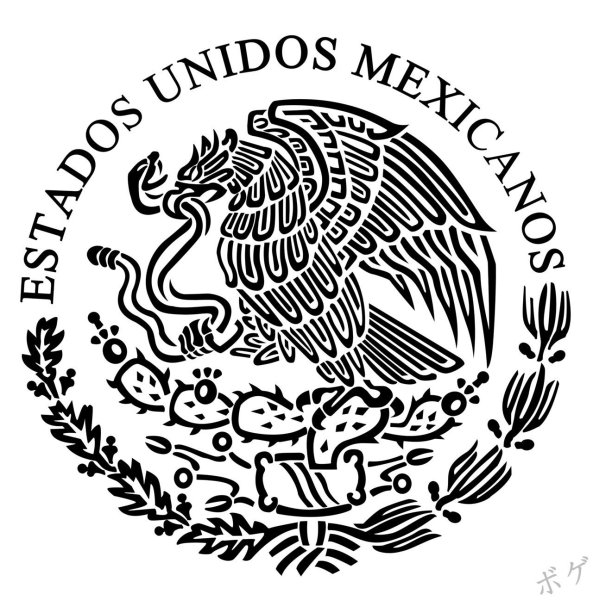 Трафареты герб мексики (43 фото)