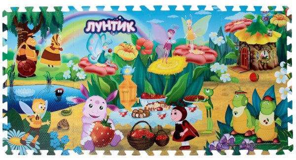 Коврик-пазл играем вместе Лунтик