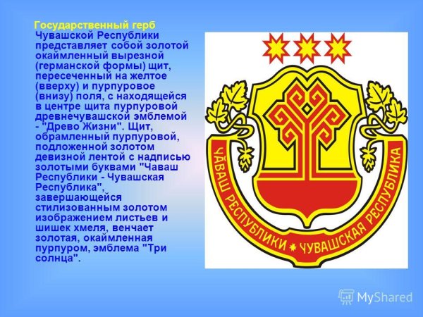 Герб Чувашской Республики описание