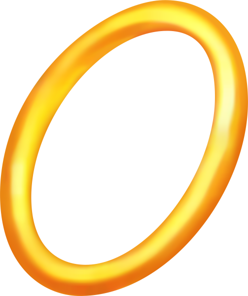 Кольцо Sonic - Gold Ring