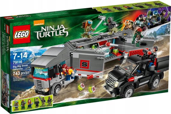 Конструктор LEGO teenage Mutant Ninja Turtles 79116 большая Снежная машина для побега
