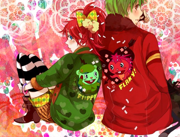 Happy Tree friends аниме flaky