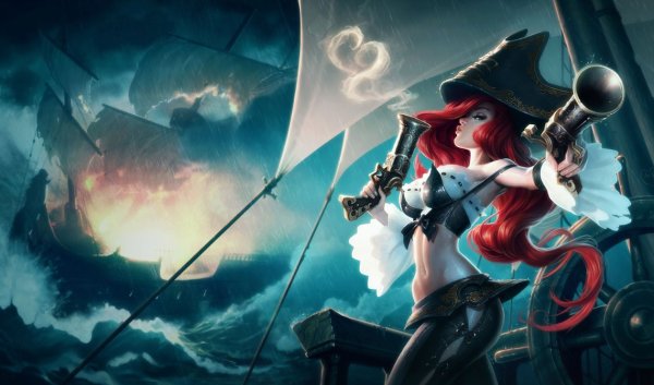 League of Legends Мисс Фортуна Сплеш арт