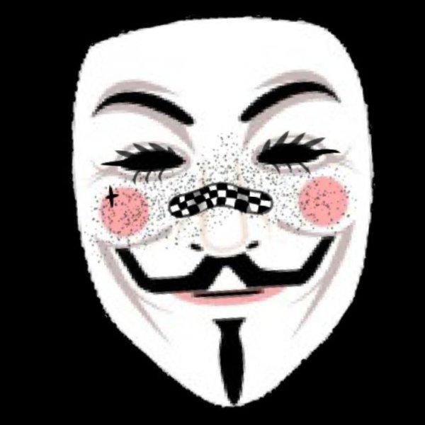 Маска Анонимуса hello Kitty