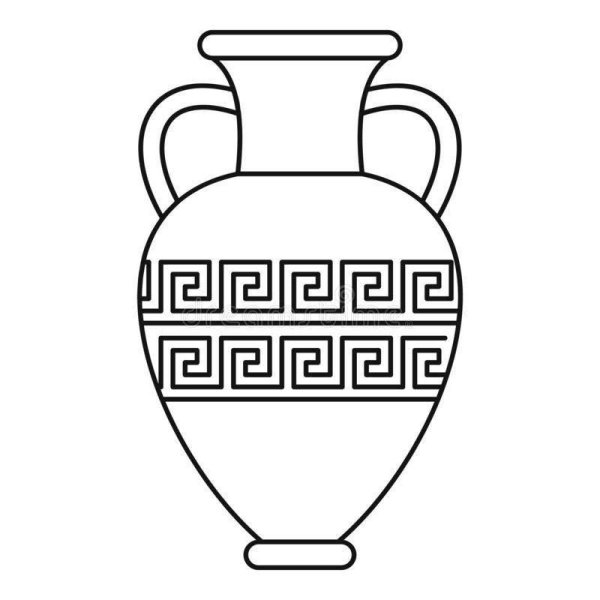 Амфоры древней Греции раскраска