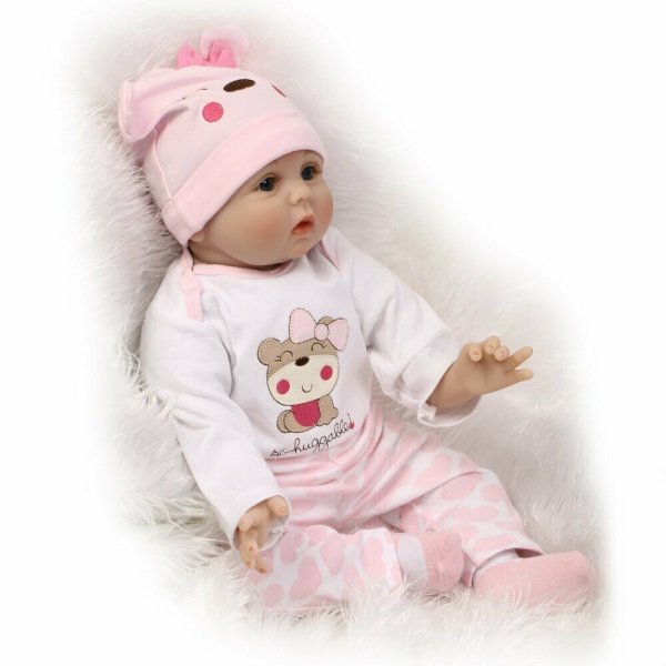 Reborn Baby Doll PP кукла boneca 22 дюймов 55 см