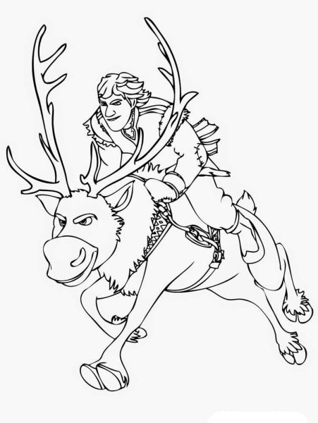 Раскраска Anna Elsa