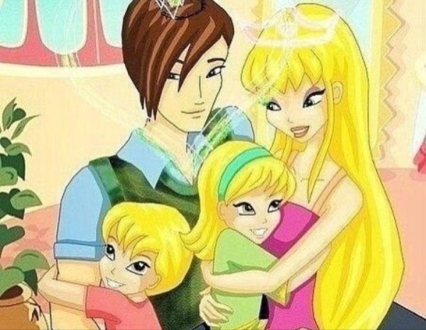 Винкс Стелла и Брендон и их дети