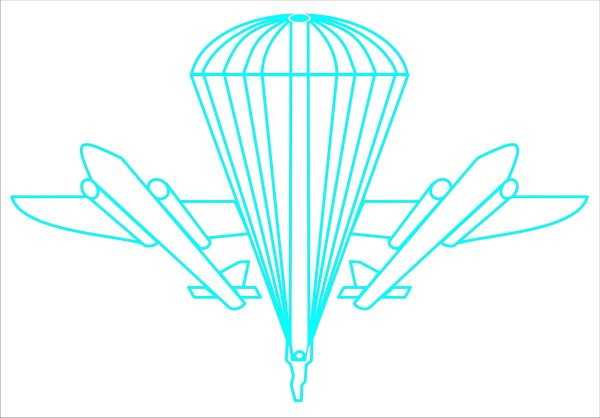 Символика ВДВ парашют