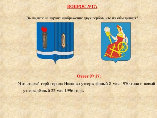 Старый герб города Иваново
