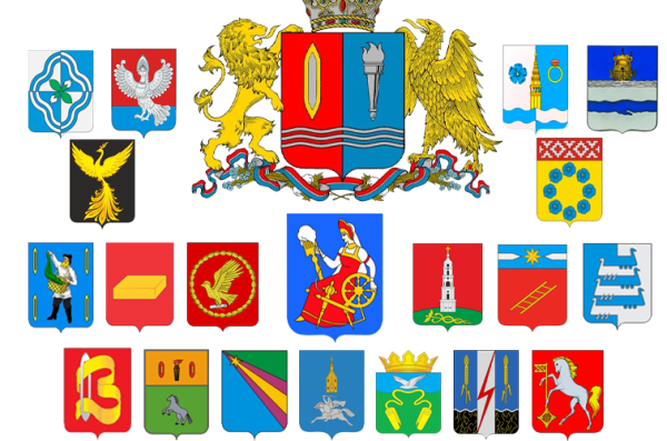 Гербы городов Ивановской области