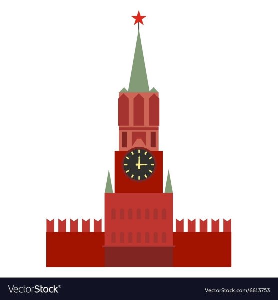 Спасская башня Кремля рисование