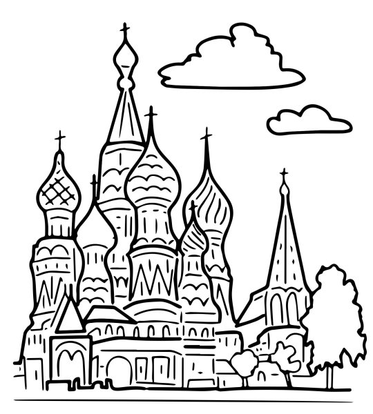 Раскраска Россия