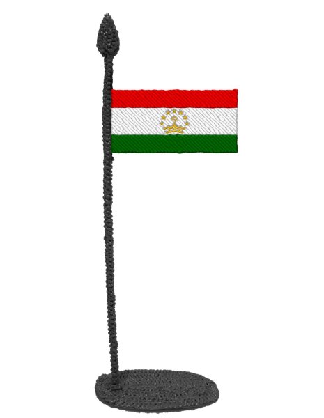 Флаг Таджикистан трафарет