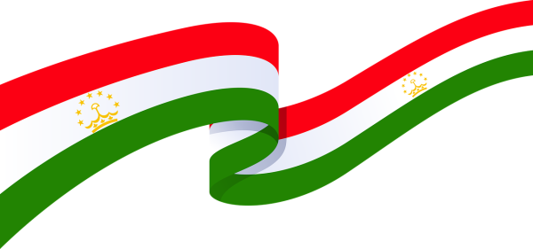 Флаг Таджикистана лента