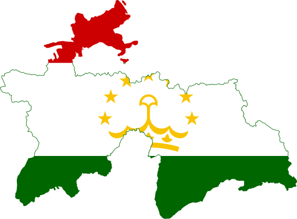 Таджикистан карта флаг