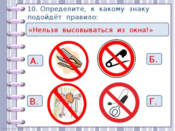 Знаки домашних опасностей