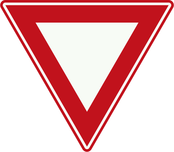 Знак 2.4 уступите дорогу