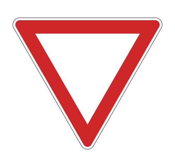 Дорожный знак "Уступи дорогу"