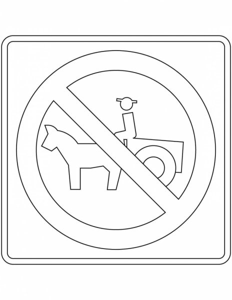 Знак движение пешеходов запрещено раскраска