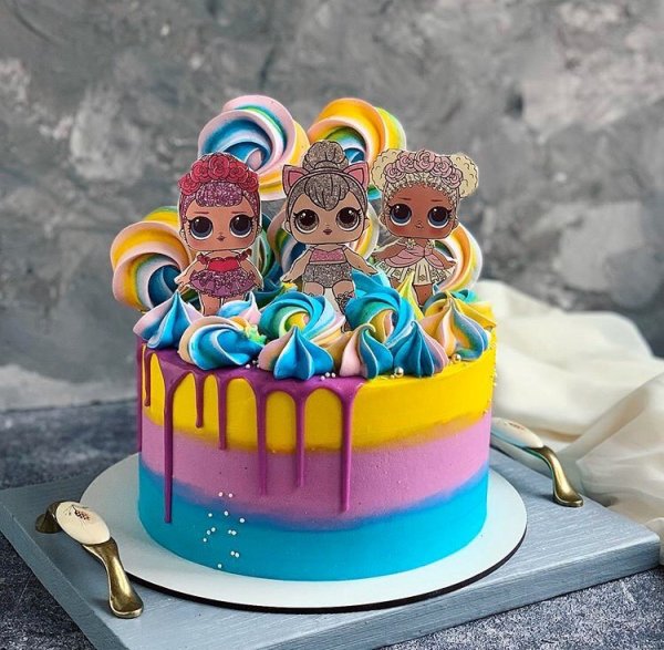 Торт кукла ЛОЛ