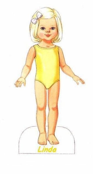 Силуэт куклы для одевания