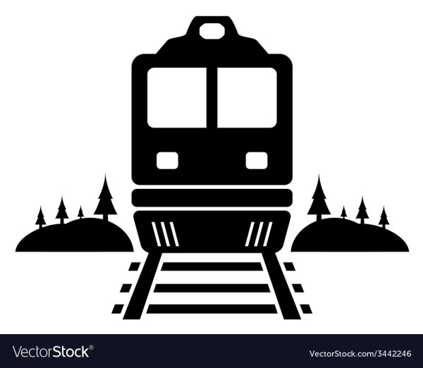 Поезд спереди вектор