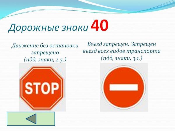 Знак движение без остановки запрещено