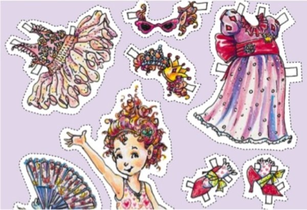 Fancy Nancy бумажная кукла