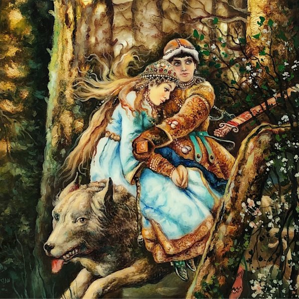 Васнецов Иван Царевич на сером волке