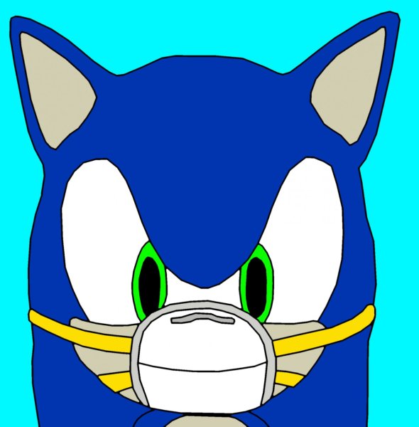 Маска Соника Sonic