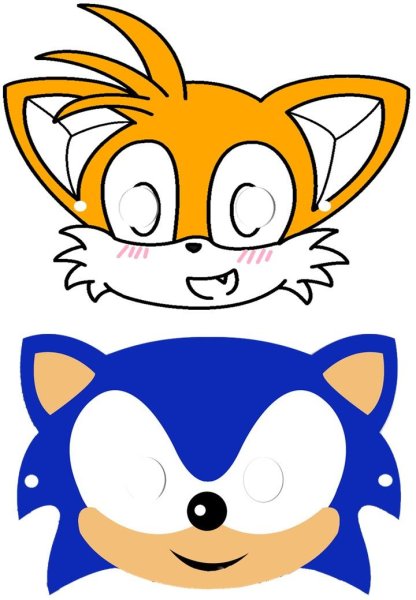 Маска Соника Sonic