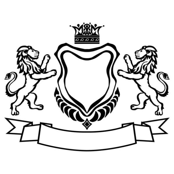 Герб семьищитодержатели львы