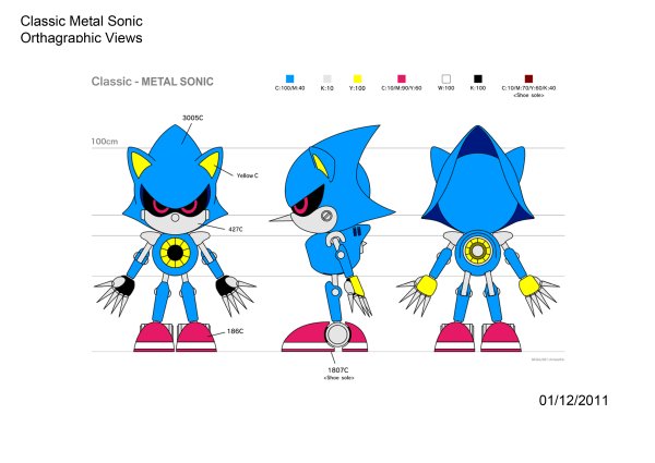 Metal Sonic чертеж