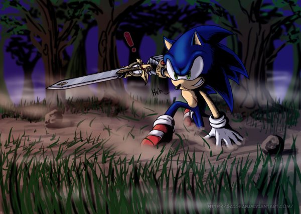 Sonic с мечом