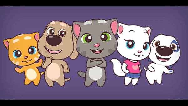 Talking Tom and talking Джинджер