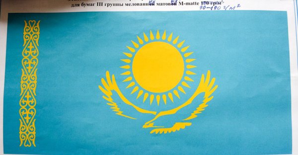 Флаг Казахстана рисунок