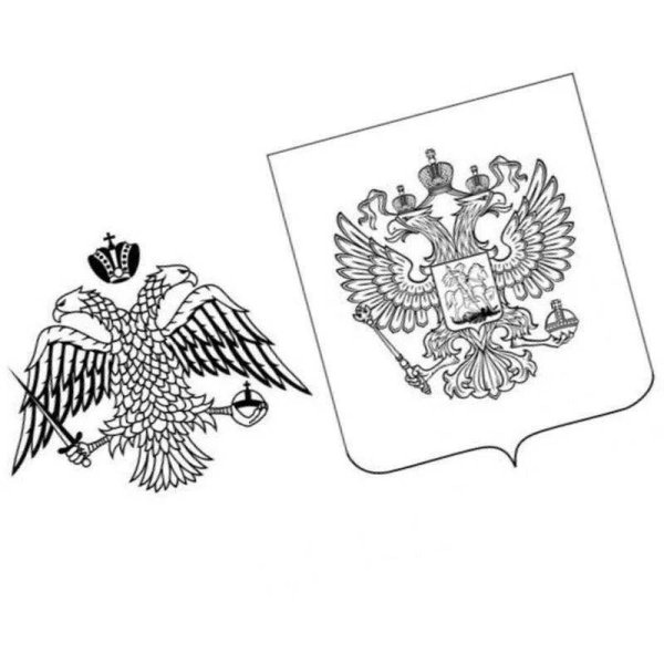 Разукрашка флаг и герб Российской Федерации