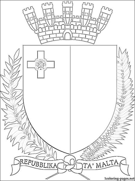 Раскраска гербов