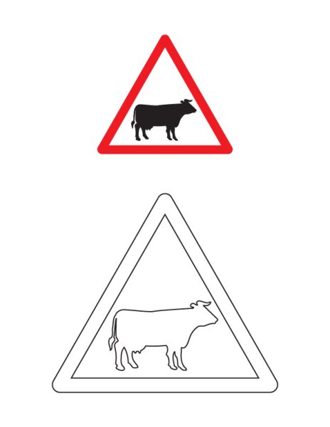 Дорожные знаки с изображением животных