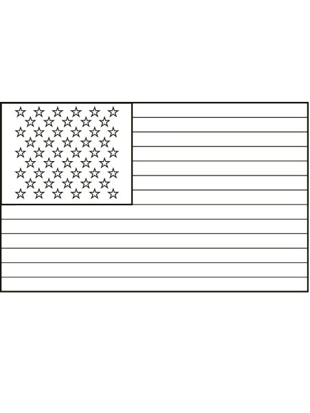 Флаг США раскраска
