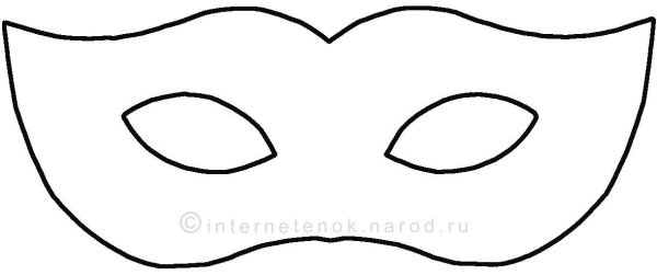 Трафарет маски для лица