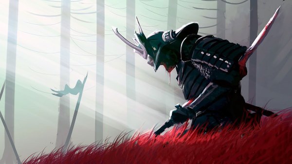 3840x1080 Самурай
