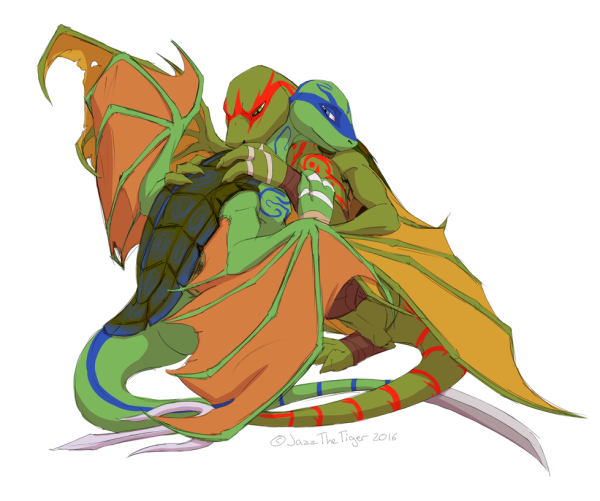 TMNT Лео дракон