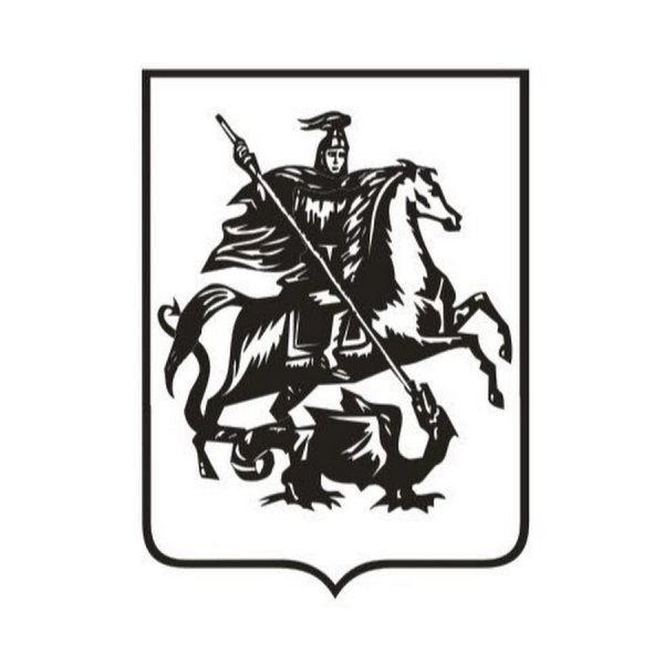 Герб Москвы чб
