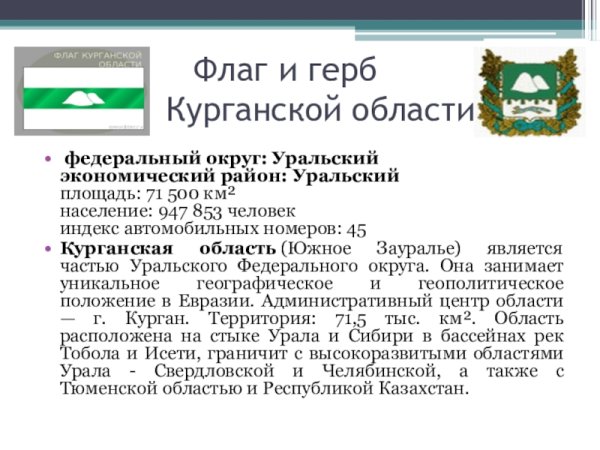 Флаг Кургана и Курганской области