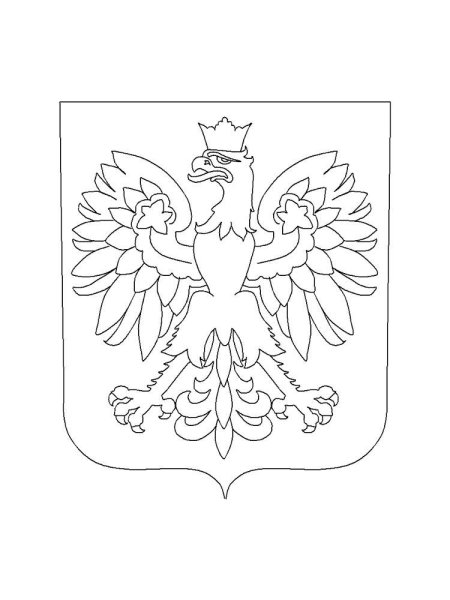 Герб раскраска для детей