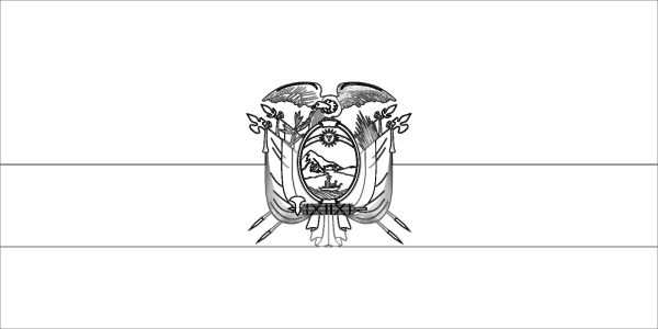Флаг Эквадора раскраска