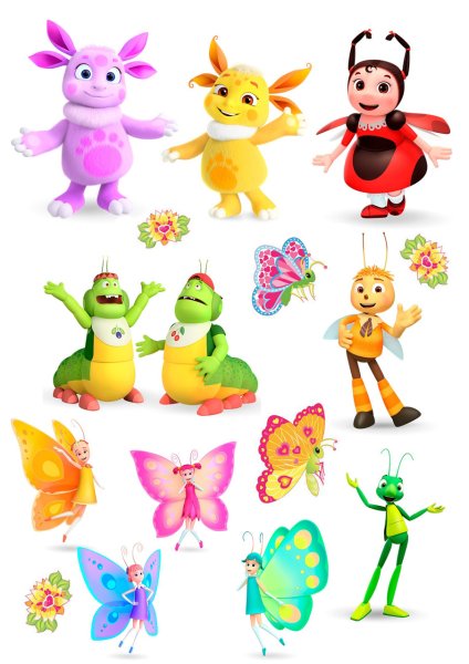 Арты лунтик и его друзья цветные (50 фото)
