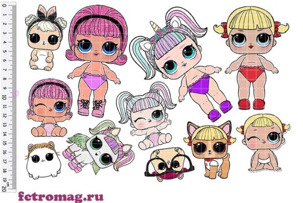 Бумажные куклы ЛОЛ для вырезания